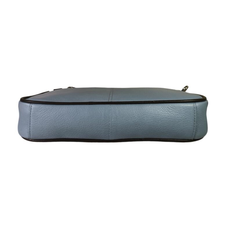 Genuine Leather Ladies Sling Bag For Women Light Blue