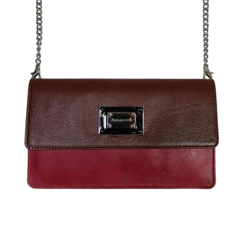 Aquaexim Cute Mini Sling Bag Leather for Women Red