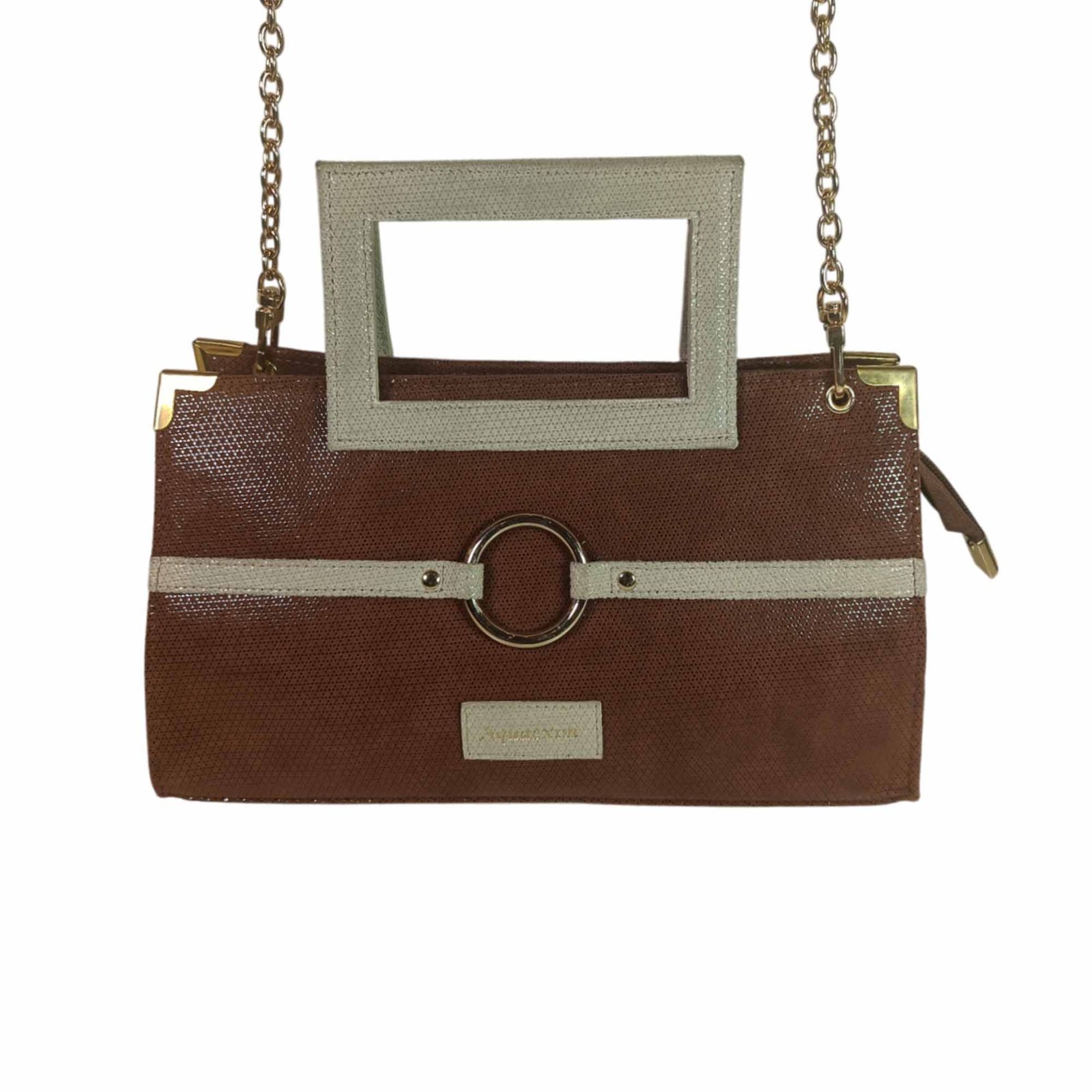 Stylish Mini Sling Bag Leather for Women Brown