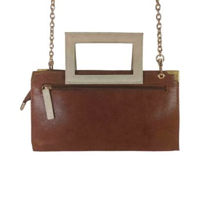 Stylish Mini Sling Bag Leather for Women Brown