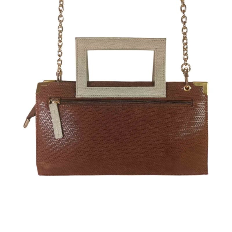 Stylish Mini Sling Bag Leather for Women Brown