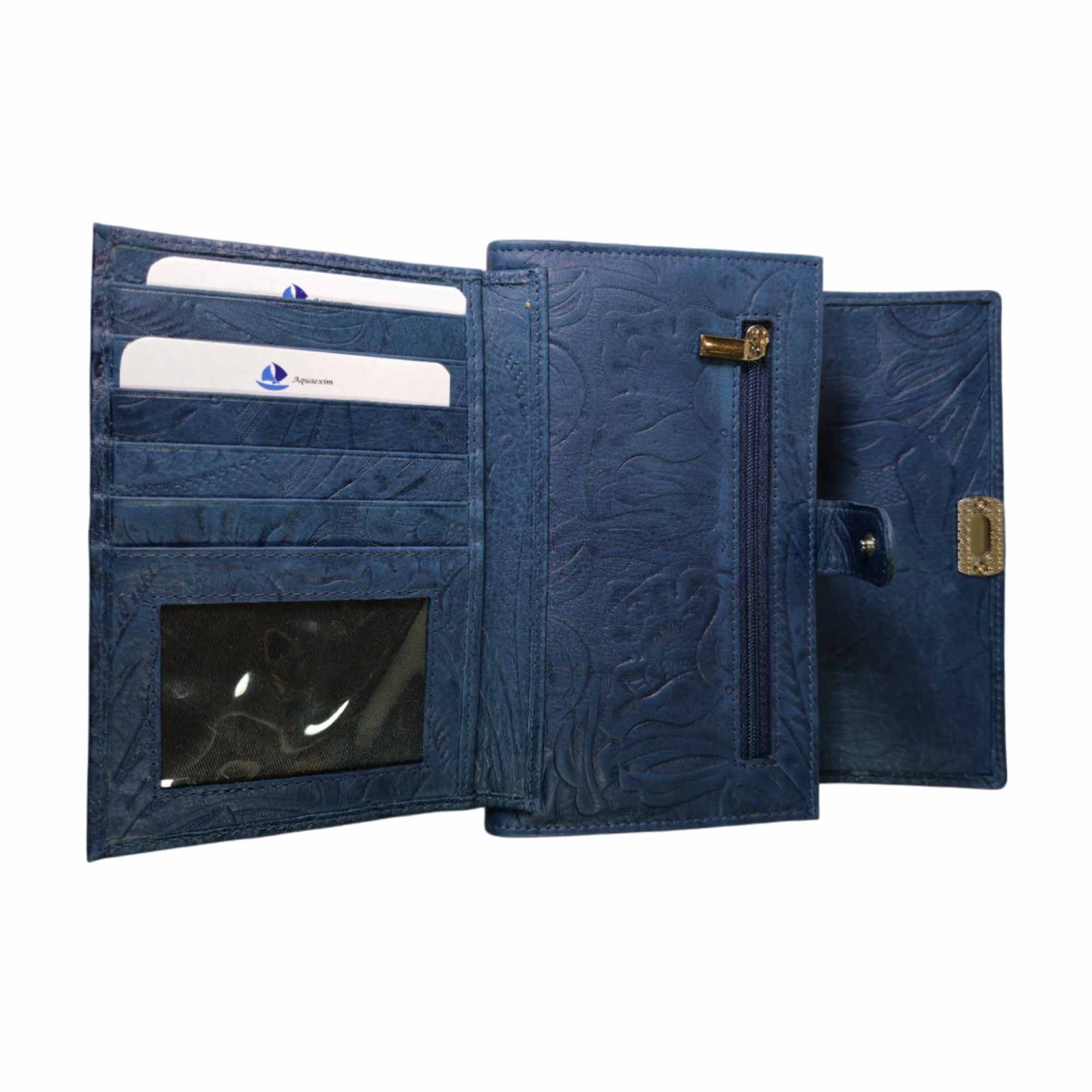 Trendy Leather Sling Clutch for Women Blue Trendy Leather Sling Clutch for Women Blue