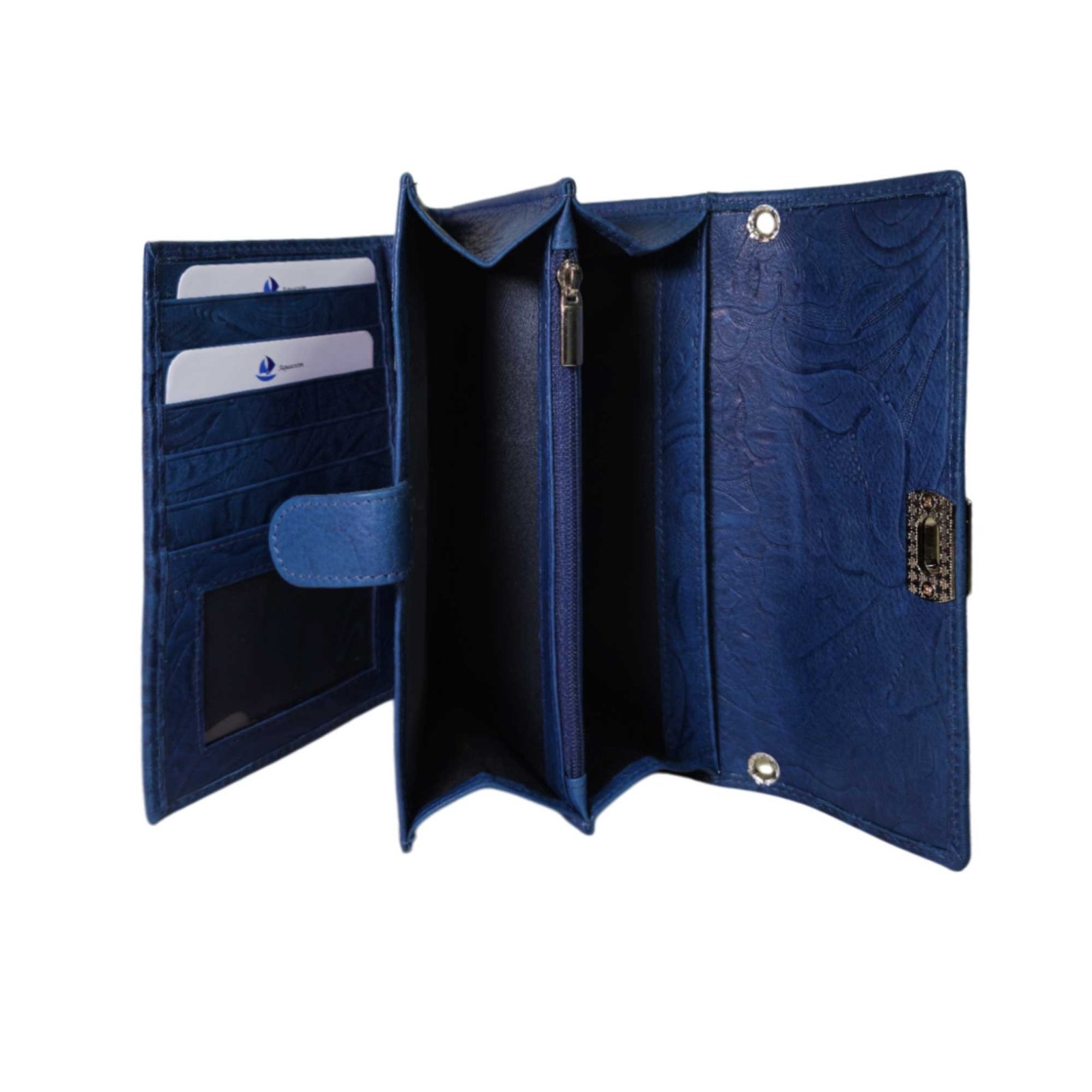 Trendy Leather Sling Clutch for Women Blue Trendy Leather Sling Clutch for Women Blue