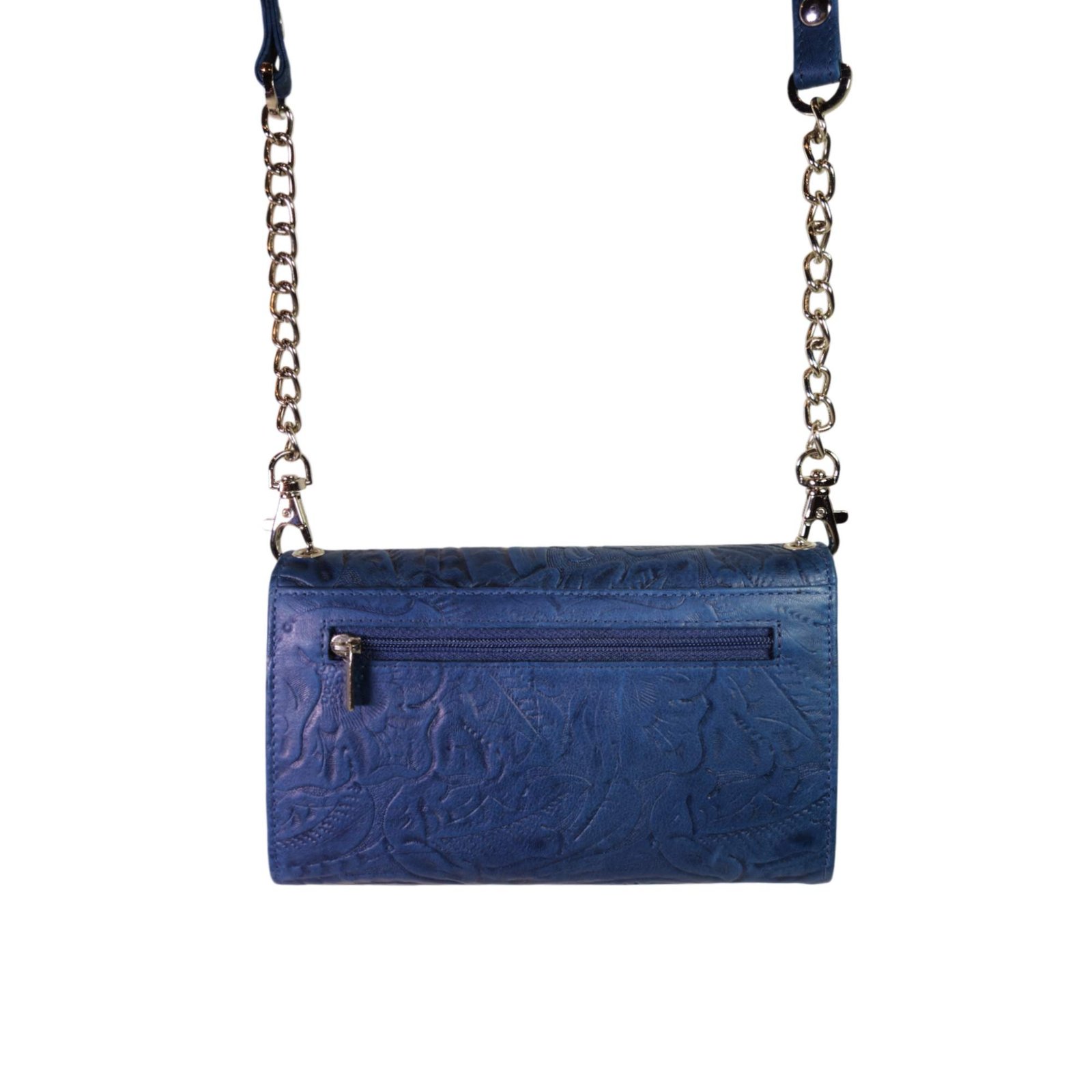 Trendy Leather Sling Clutch for Women Blue Trendy Leather Sling Clutch for Women Blue