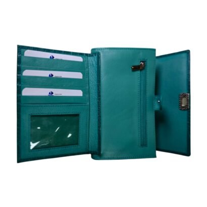 Trendy Leather Sling Clutch for Women Light Green