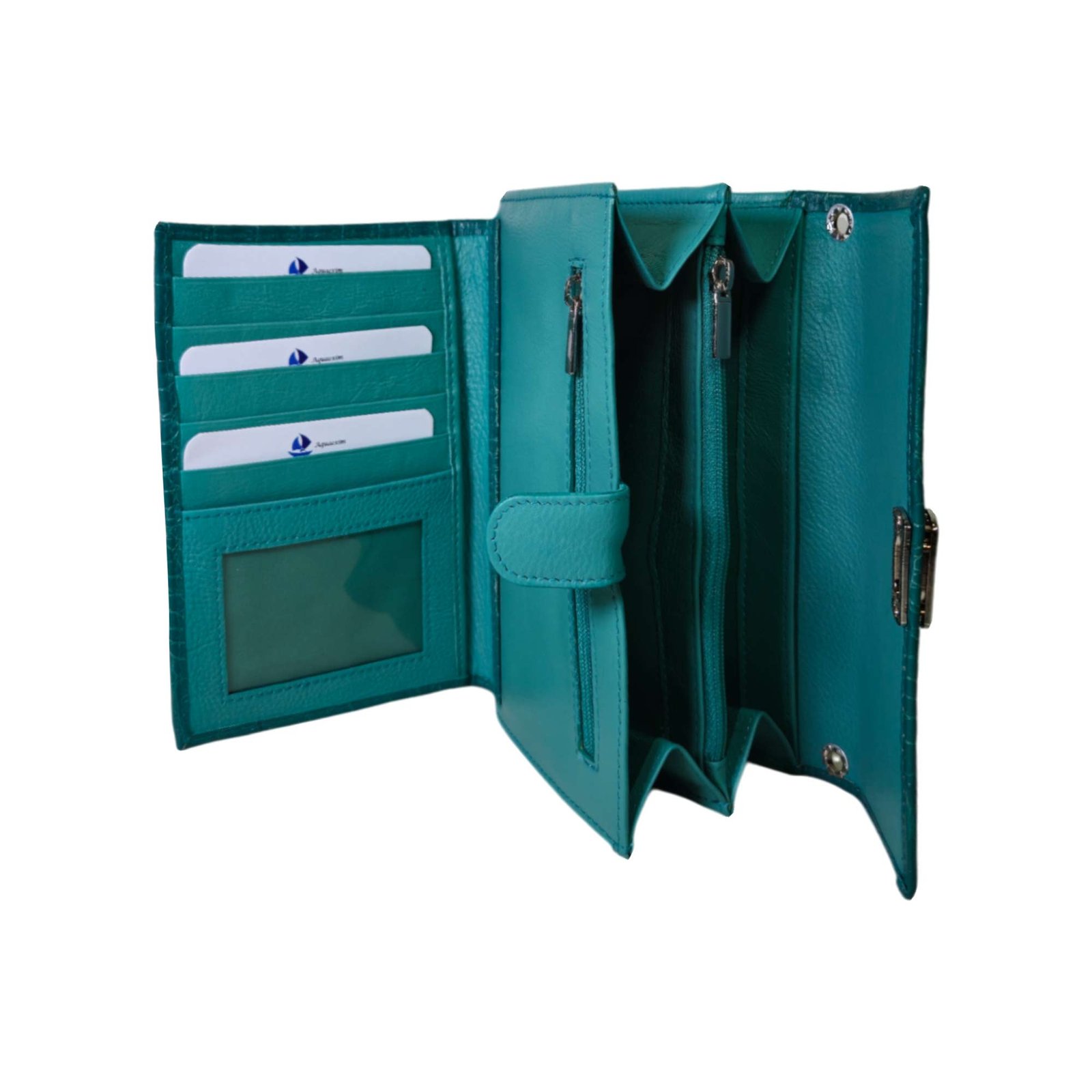 Trendy Leather Sling Clutch for Women Light Green