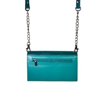 Trendy Leather Sling Clutch for Women Light Green
