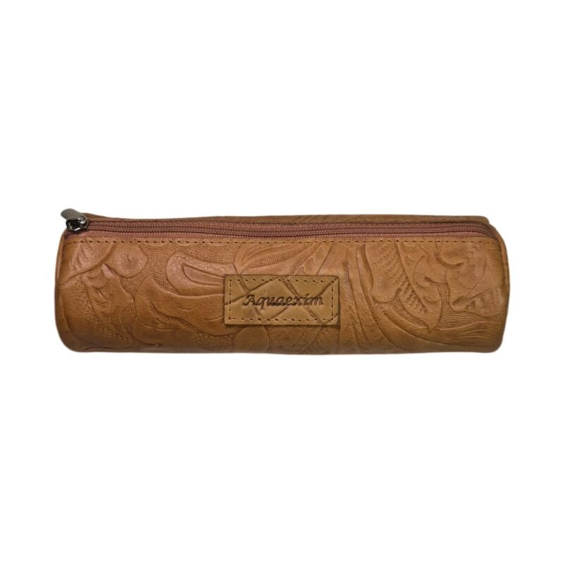Handcrafted Leather Pen Pouch Yellow