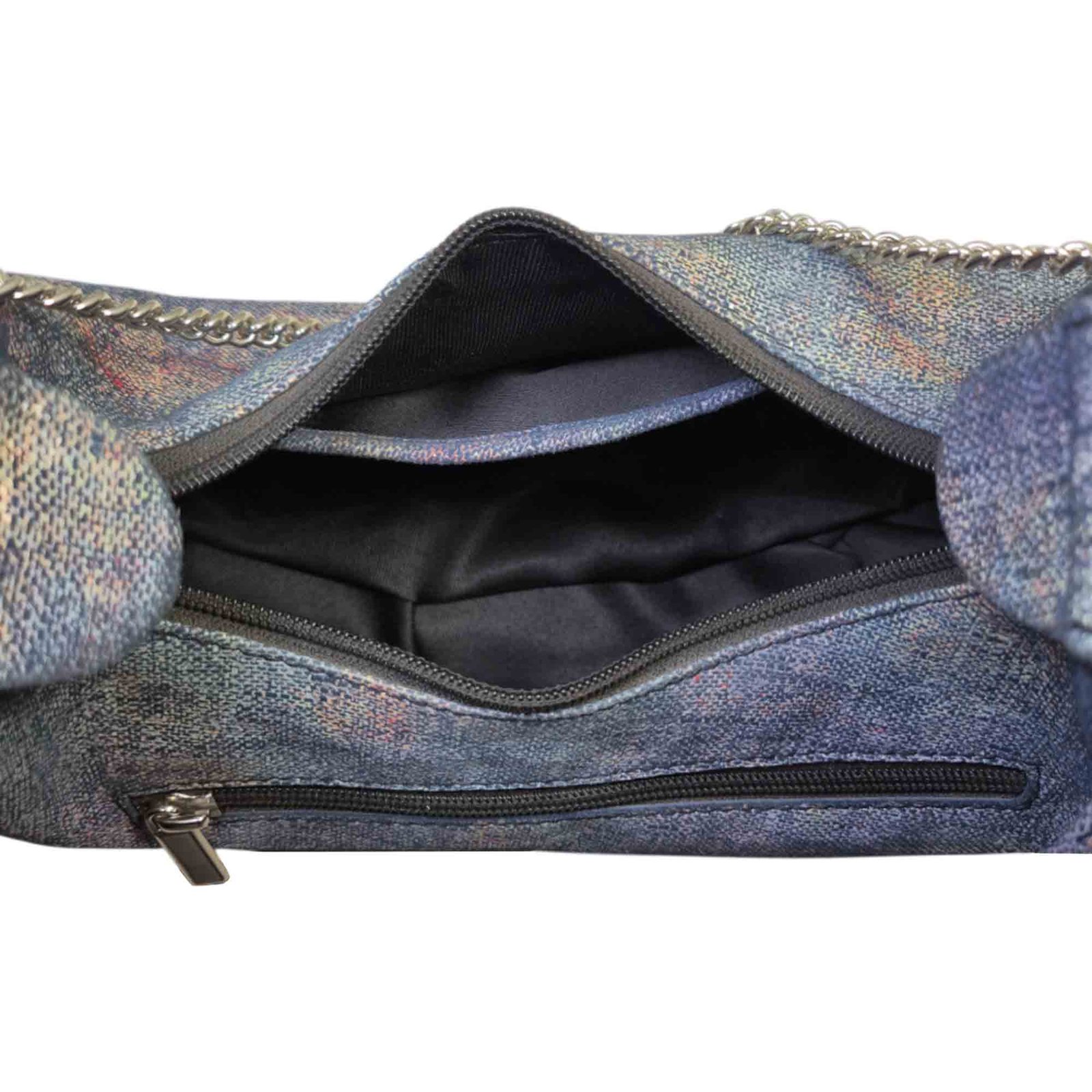 Aquaexim Stylish Round Leather Sling Bag For Women Denim