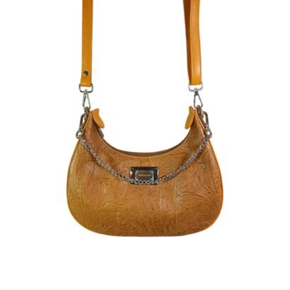 Aquaexim Stylish Round Leather Sling Bag For Women Yellow Aquaexim Stylish Round Leather Sling Bag For Women Yellow