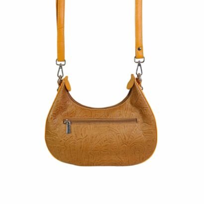 Aquaexim Stylish Round Leather Sling Bag For Women Yellow Aquaexim Stylish Round Leather Sling Bag For Women Yellow