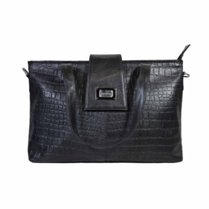 Aquaexim Luxury Women’s Tote Bag – Handcrafted Genuine Leather Black Aquaexim Luxury Women’s Tote Bag – Handcrafted Genuine Leather Black