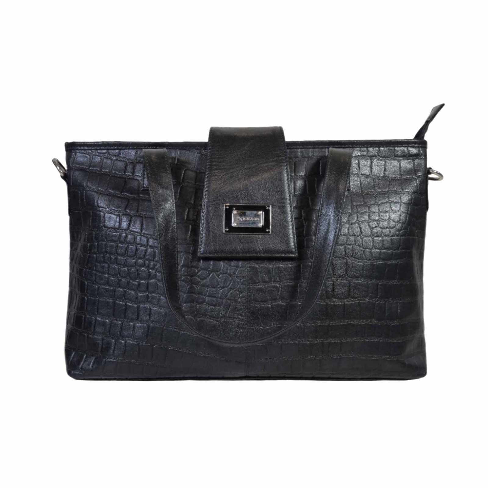 Aquaexim Luxury Women’s Tote Bag – Handcrafted Genuine Leather Black Aquaexim Luxury Women’s Tote Bag – Handcrafted Genuine Leather Black