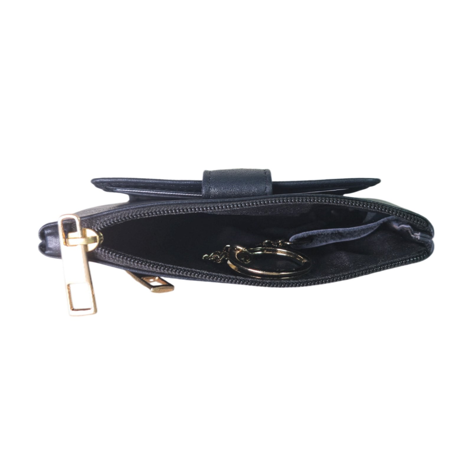 Stylish Coin Pouch with Card Slots Black Stylish Coin Pouch with Card Slots Black