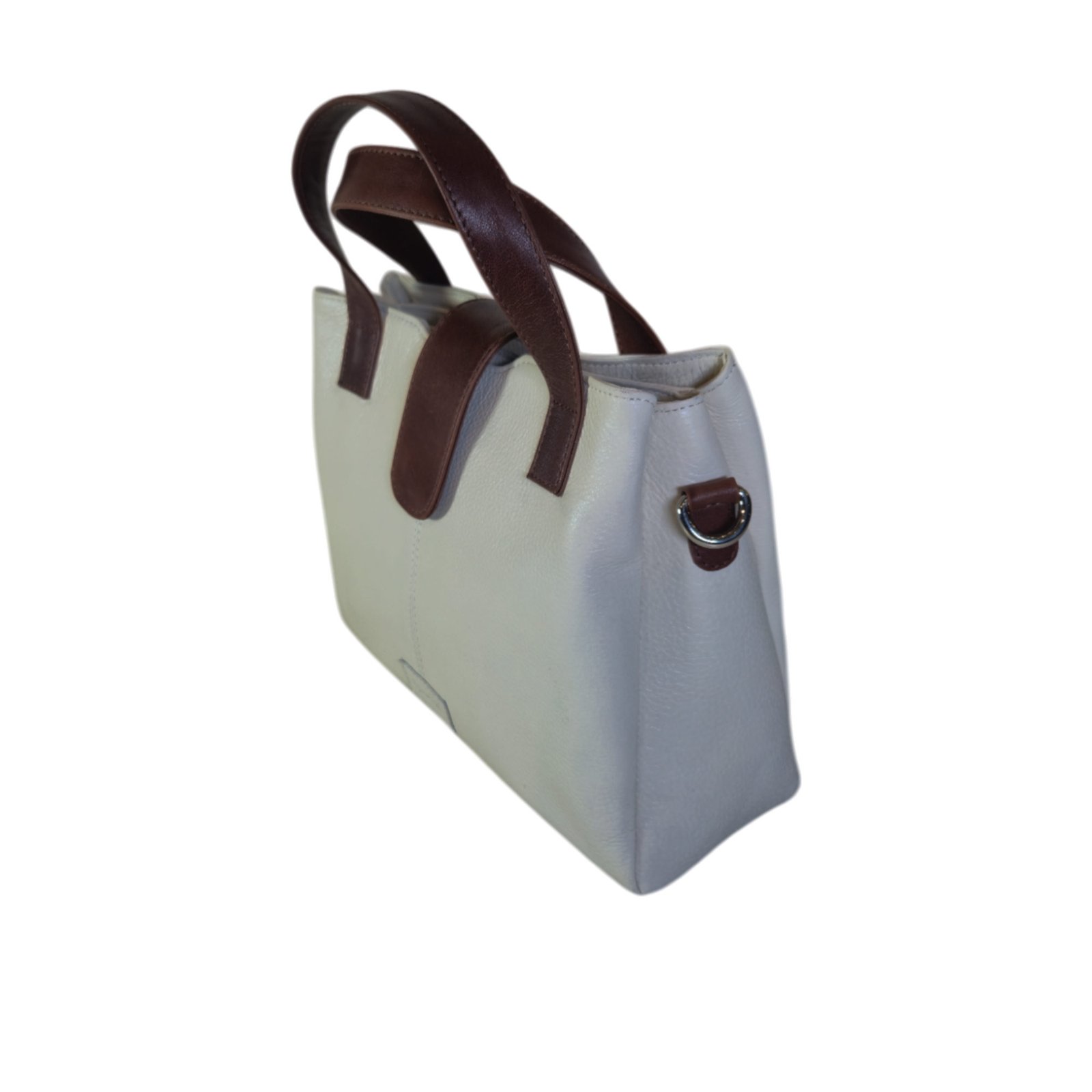 Aquaexim Trendy Leather Bag for Ladies Off White