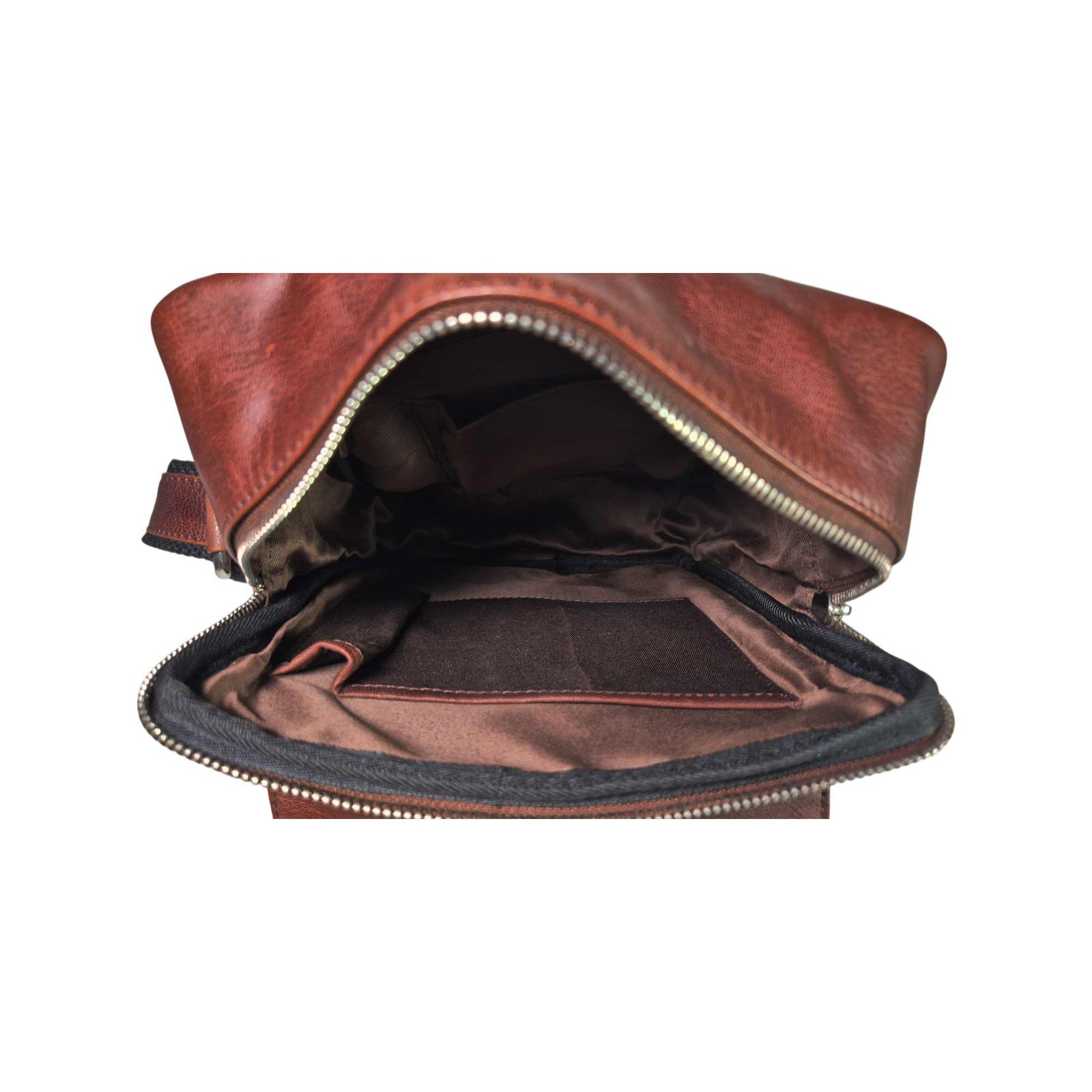 Premium Leather Messenger Bag for Men | Aquaexim Brown