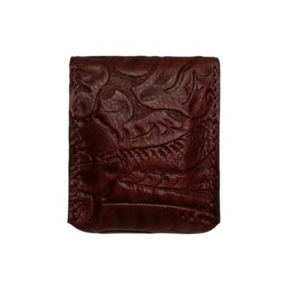 Aquaexim Leather Ear Pods Holder Brown Texture