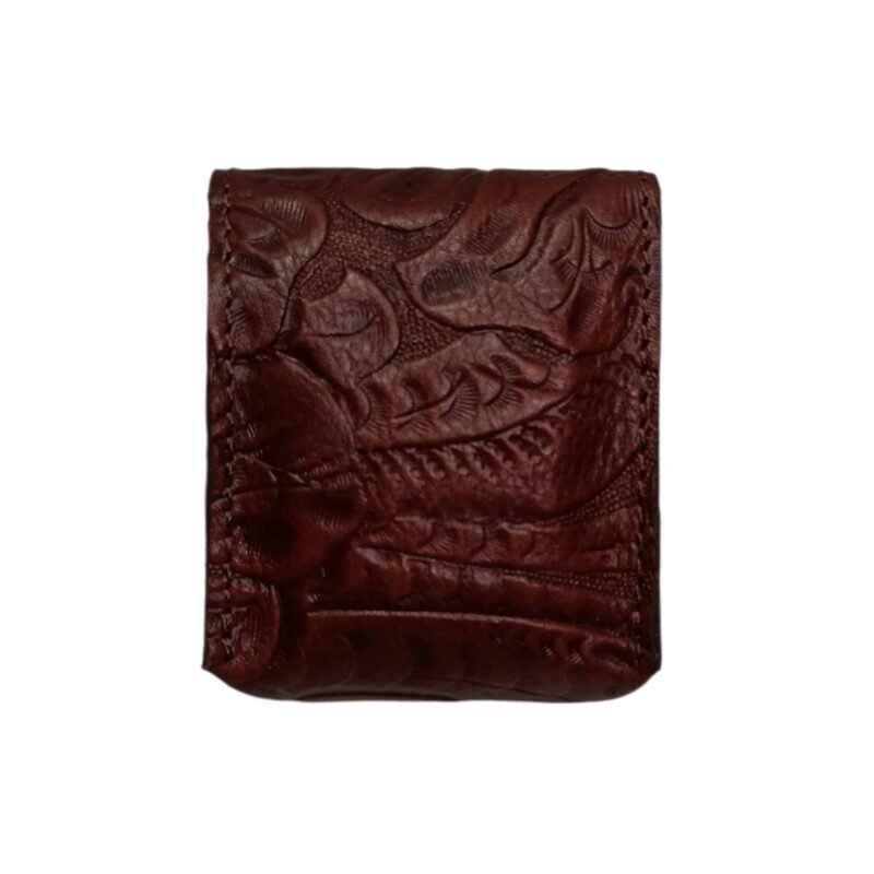 Aquaexim Leather Ear Pods Holder Brown Texture