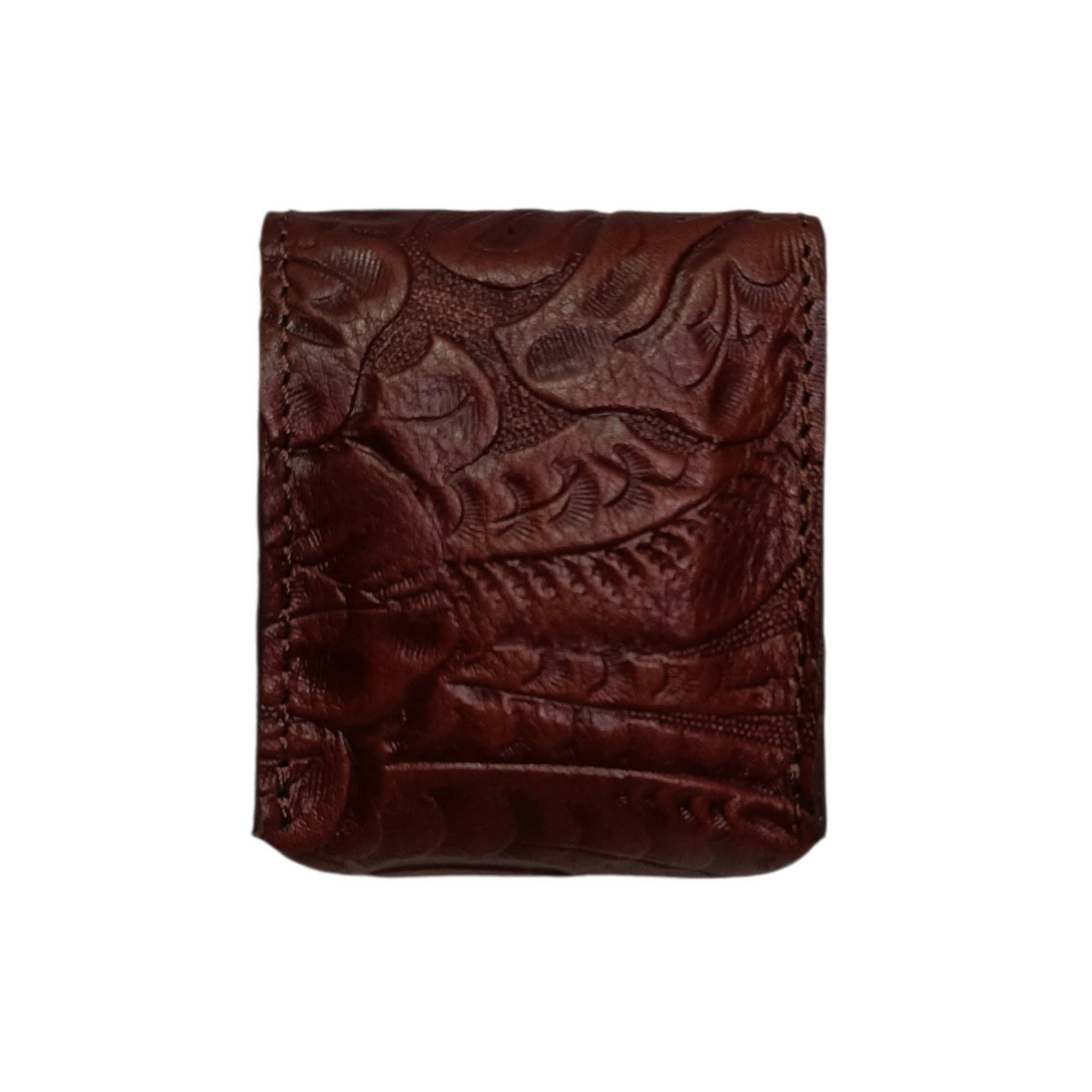 Aquaexim Leather Ear Pods Holder Brown Texture Aquaexim Leather Ear Pods Holder Brown Texture