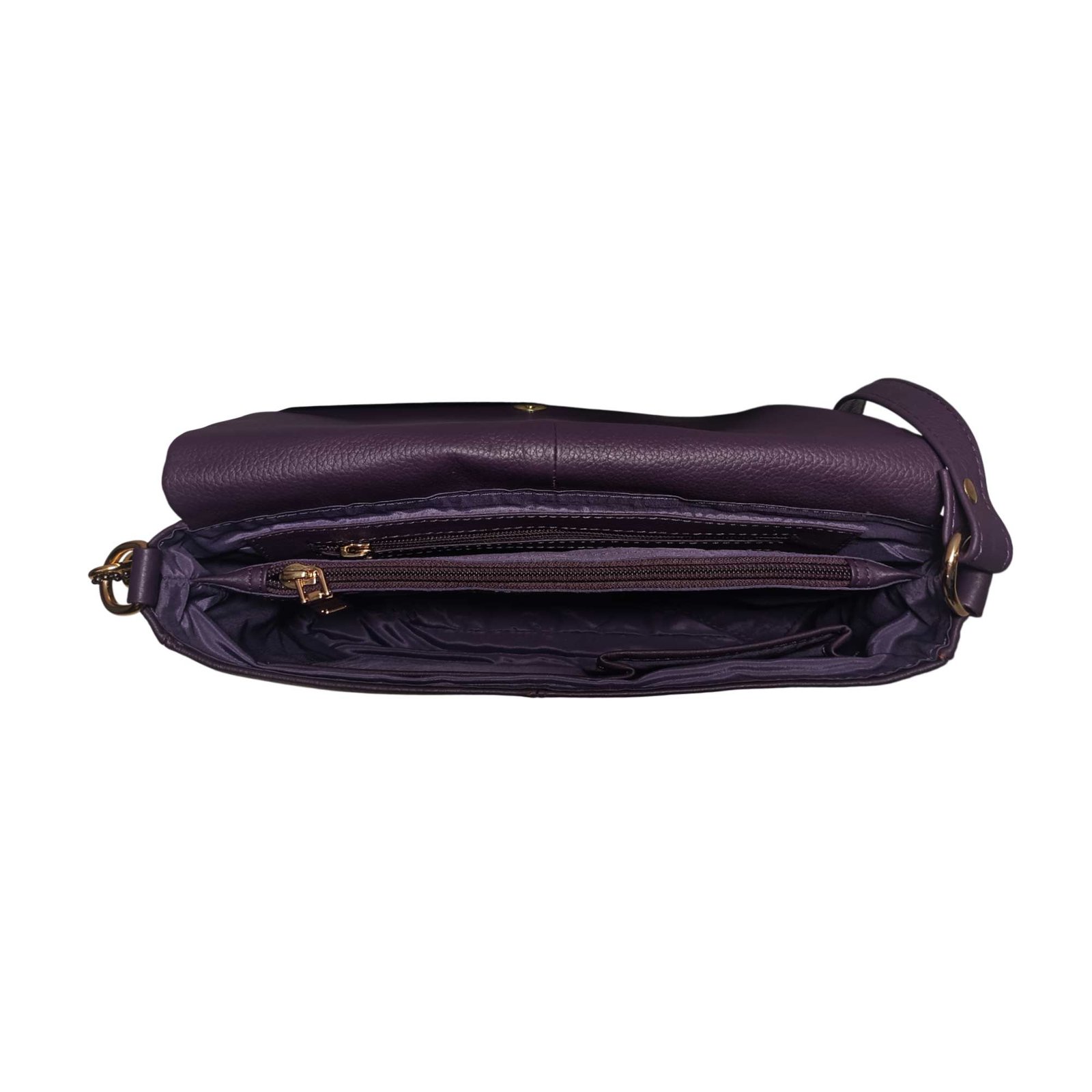 Aquaexim Stylish Ladies Leather Sling Bag Online Purple