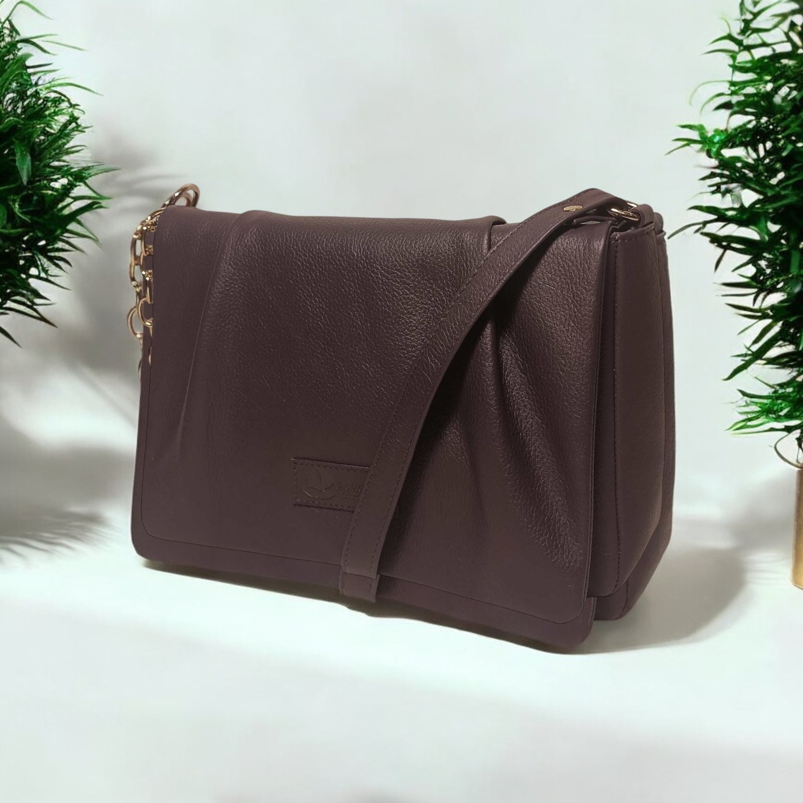 Aquaexim Stylish Ladies Leather Sling Bag Online Purple